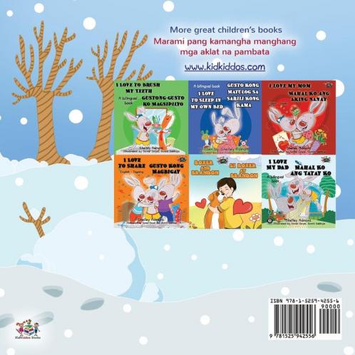 I Love Winter (English Tagalog Bilingual Book for Kids)