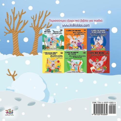 I Love Winter (Greek Book for Kids)