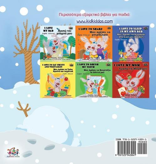 I Love Winter (Greek Book for Kids)