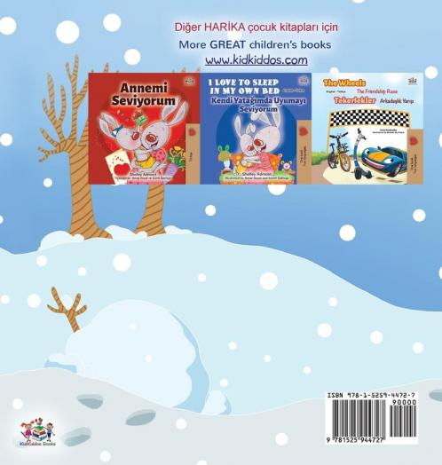 I Love Winter (Turkish English Bilingual Children's Book)