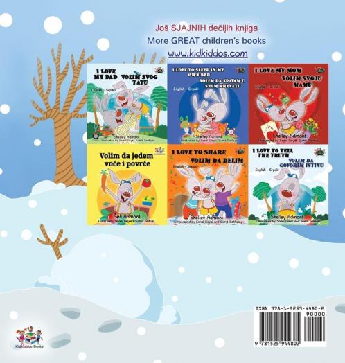 I Love Winter (Serbian English Bilingual Children's Book - Latin Alphabet)