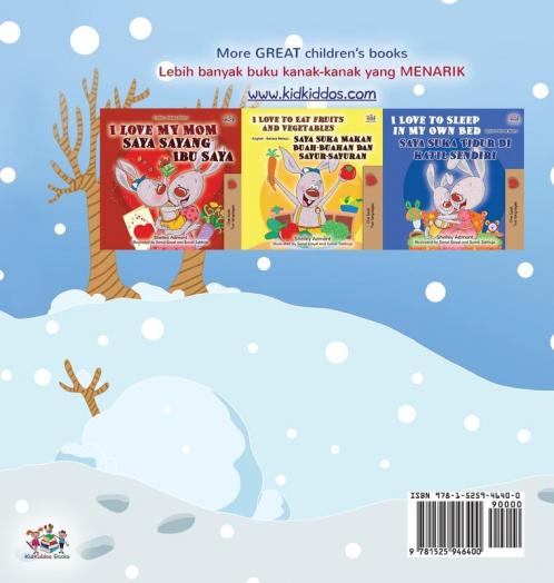 I Love Winter (English Malay Bilingual Book for Kids)