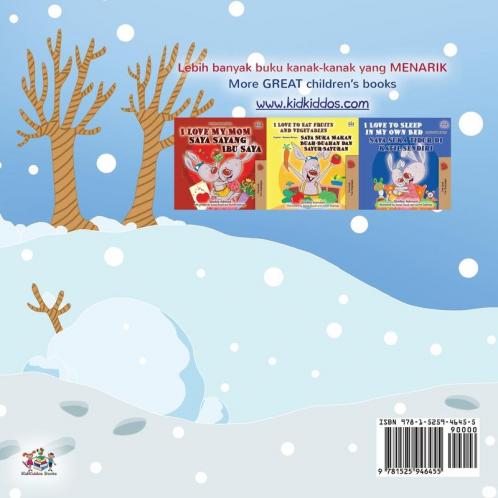 I Love Winter (Malay English Bilingual Book for Kids)