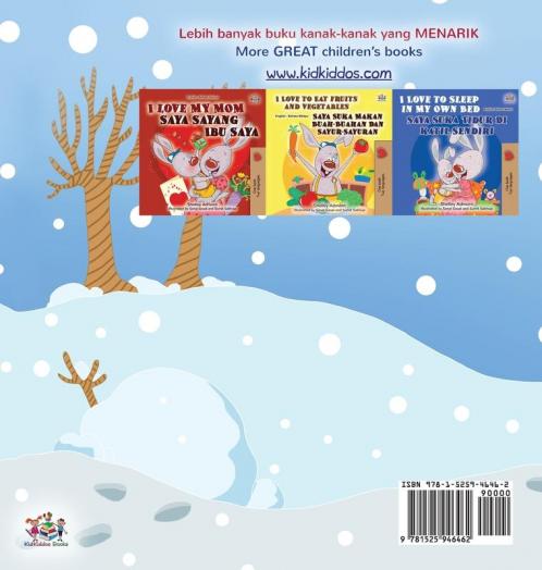 I Love Winter (Malay English Bilingual Book for Kids)