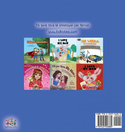 I Love to Sleep in My Own Bed (Albanian Children's Book)