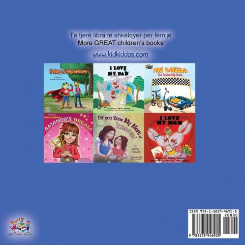 I Love to Sleep in My Own Bed (Albanian English Bilingual Book for Kids)