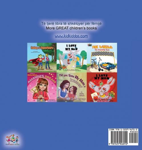 I Love to Sleep in My Own Bed (Albanian English Bilingual Book for Kids)