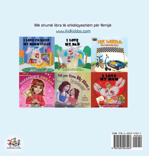 I Love My Dad (Albanian Children's Book)