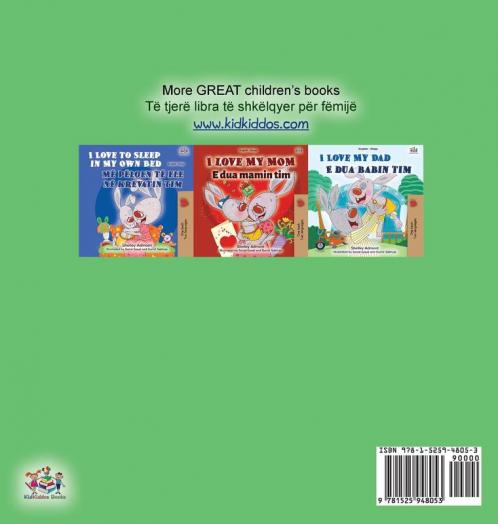 I Love to Brush My Teeth (English Albanian Bilingual Children's Book)