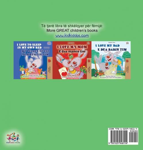 I Love to Brush My Teeth (Albanian English Bilingual Children's Book)
