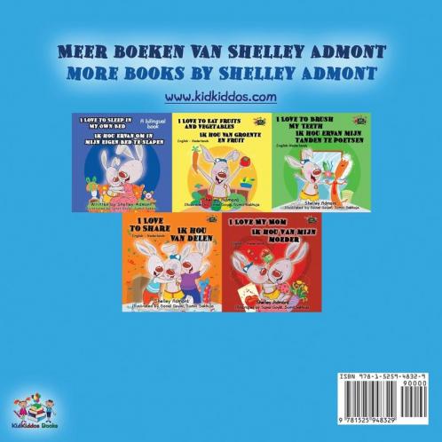 I Love to Keep My Room Clean (Dutch English Bilingual Children's Book)