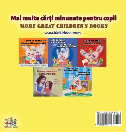 I Love to Eat Fruits and Vegetables (Romanian English Bilingual Children's Book)