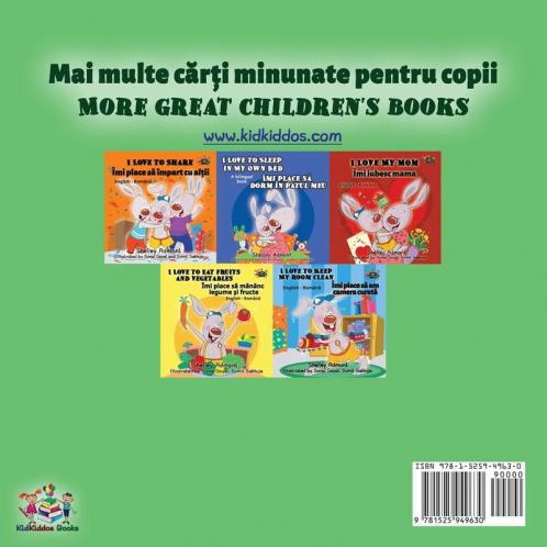 I Love to Brush My Teeth (Romanian English Bilingual Book for Kids)