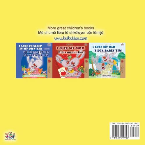 I Love to Eat Fruits and Vegetables (English Albanian Bilingual Book for Kids)