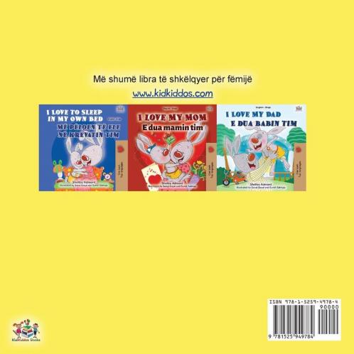 I Love to Eat Fruits and Vegetables (Albanian Children's Book)