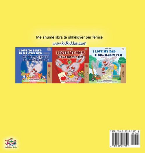 I Love to Eat Fruits and Vegetables (Albanian Children's Book)
