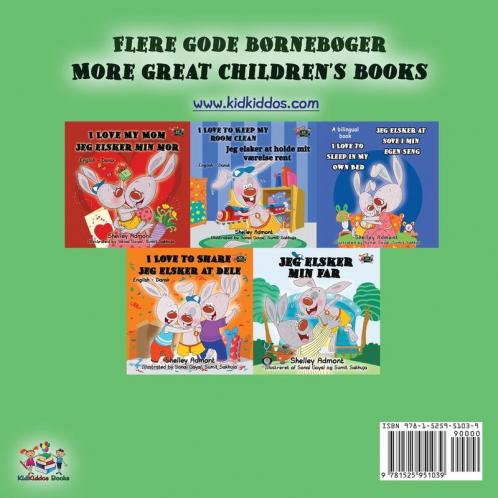 I Love to Brush My Teeth (Danish English Bilingual Bilingual Book for Kids)