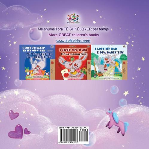 Sweet Dreams My Love (Albanian English Bilingual Book for Kids)