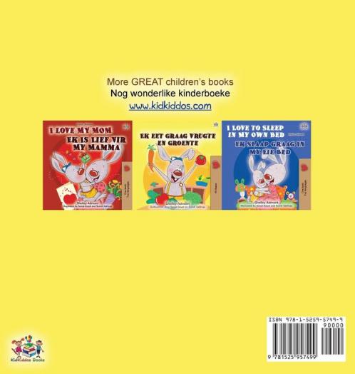 I Love to Eat Fruits and Vegetables (English Afrikaans Bilingual Book for Kids)