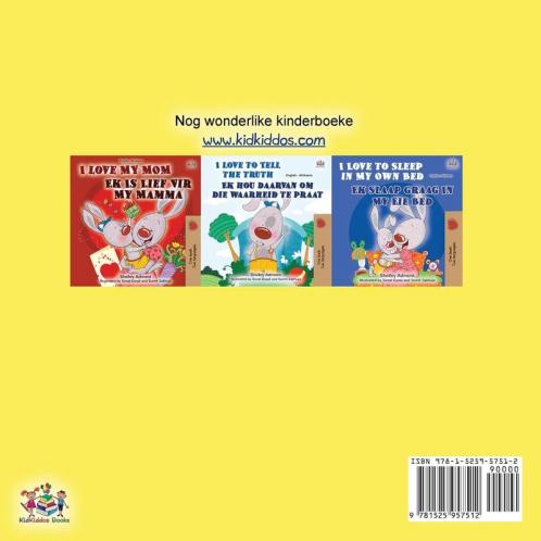 I Love to Eat Fruits and Vegetables (Afrikaans Children's book)
