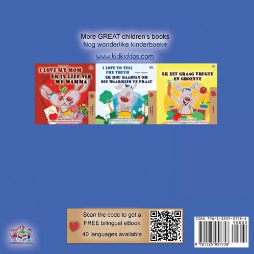 I Love to Sleep in My Own Bed (English Afrikaans Bilingual Book for Kids)