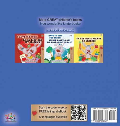 I Love to Sleep in My Own Bed (English Afrikaans Bilingual Book for Kids)