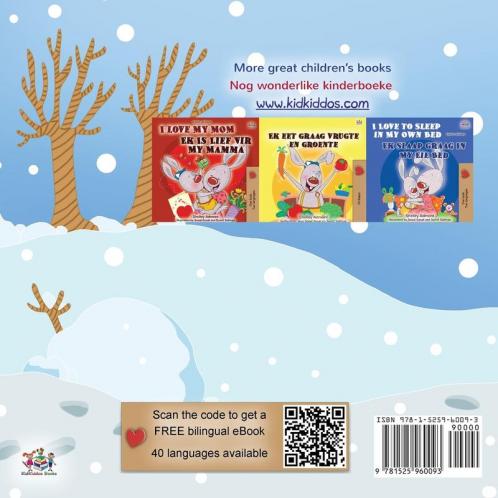 I Love Winter (English Afrikaans Bilingual Book for Kids)