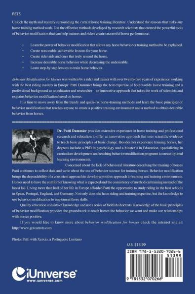 Behavior Modification for Horses