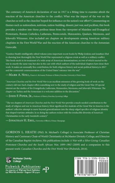 American Churches and the First World War: 7 (McMaster General Studies)