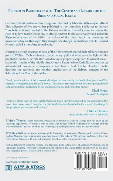 God and Capitalism: A Prophetic Critique of Market Economy