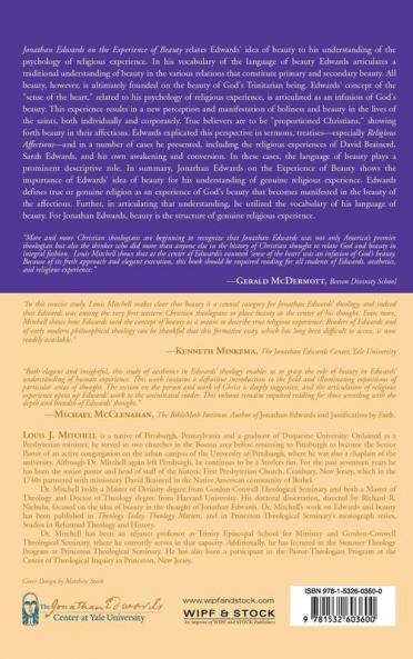 Jonathan Edwards on the Experience of Beauty (Jonathan Edwards Classic Studies)