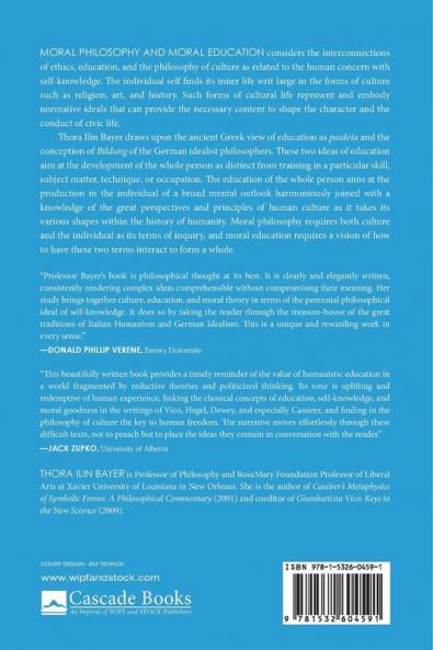 Moral Philosophy and Moral Education