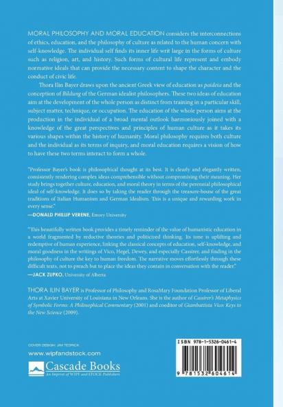 Moral Philosophy and Moral Education