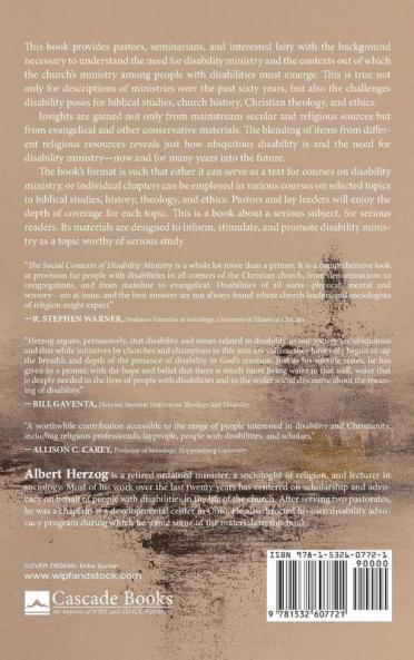 The Social Contexts of Disability Ministry: A Primer for Pastors Seminarians and Lay Leaders