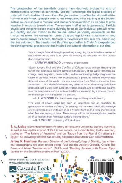 Paul and the Conflict of Cultures: The Legacy of His Thought Today
