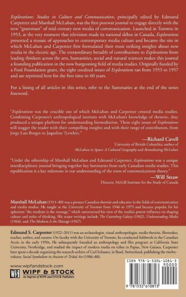 Explorations 8: Studies in Culture and Communication (Explorations in Communications)