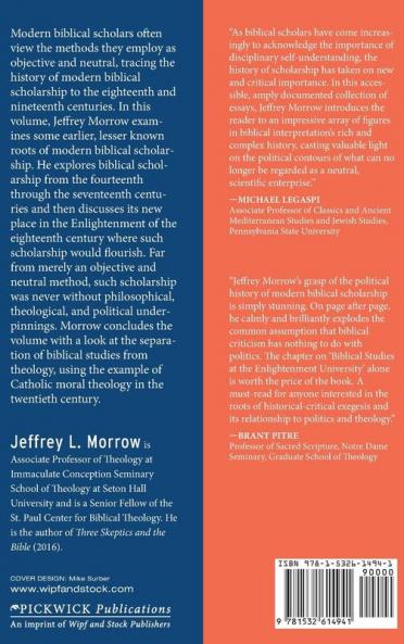 Theology Politics and Exegesis: Essays on the History of Modern Biblical Criticism