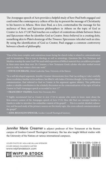 God as Creator in Acts 17: 24 (Africanus Monograph)