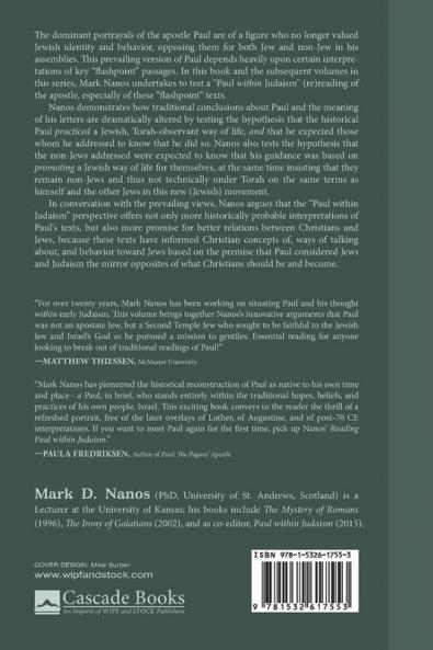 Reading Paul within Judaism: Collected Essays of Mark D. Nanos Vol. 1