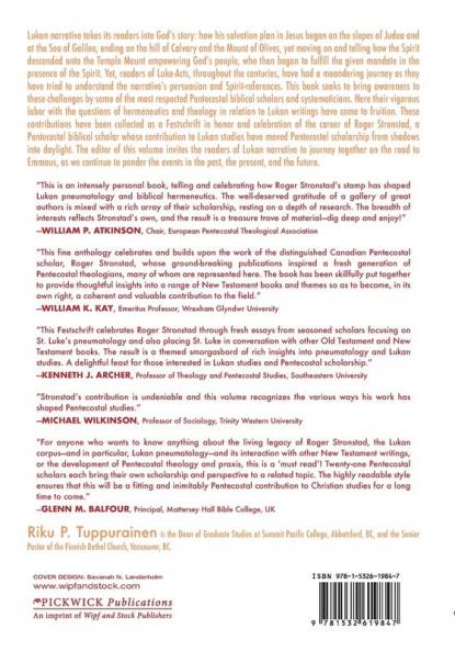 Reading St. Luke's Text and Theology: Pentecostal Voices