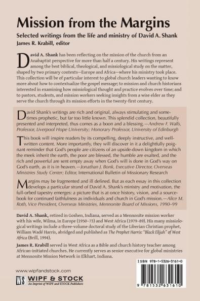 Mission from the Margins: Selected Writings from the Life and Ministry of David A. Shank
