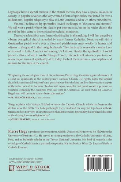 Lay Spirituality: From Traditional to Postmodern