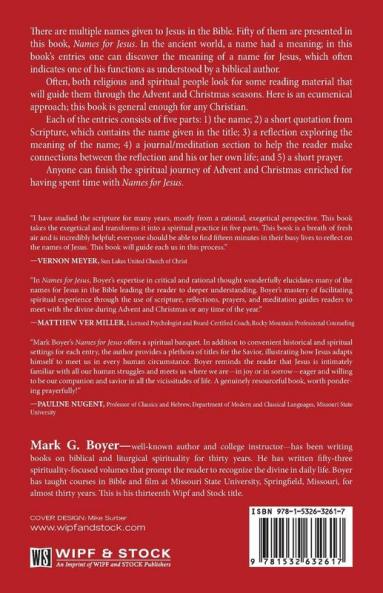 Names for Jesus: Reflections for Advent and Christmas