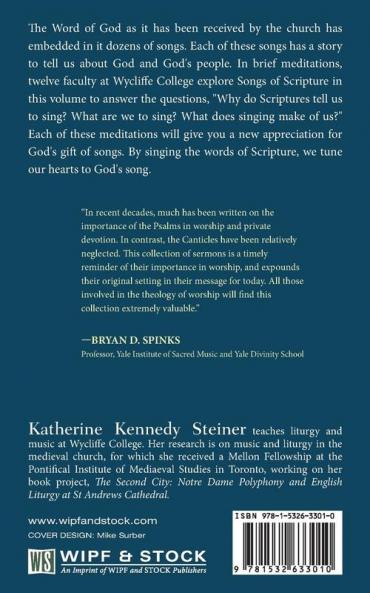 Come Let Us Sing to the Lord: Songs of Scripture (Wycliffe Studies in Gospel Church and Culture)