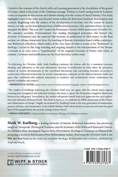 Reforming the Christian Faith: Theological Interpretation After the Protestant Reformation