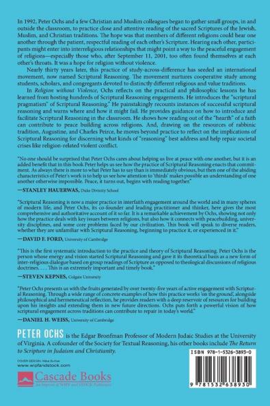 Religion without Violence: The Practice and Philosophy of Scriptural Reasoning