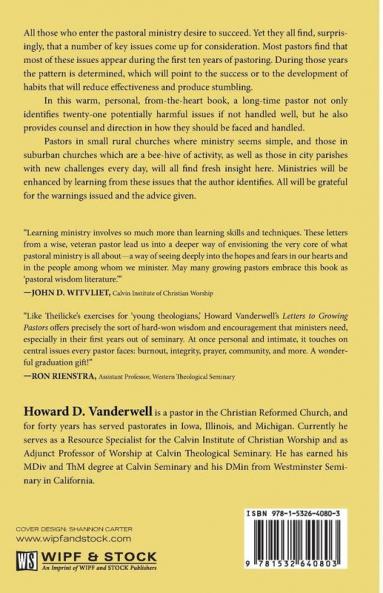 Letters to Growing Pastors: Reflections on Ministry for Coffee-Cup Conversations