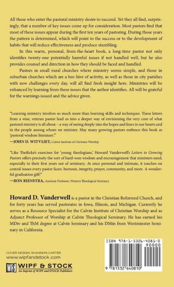 Letters to Growing Pastors: Reflections on Ministry for Coffee-Cup Conversations