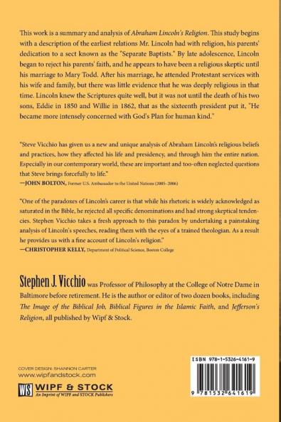 Abraham Lincoln's Religion: An Essay on One Man's Faith