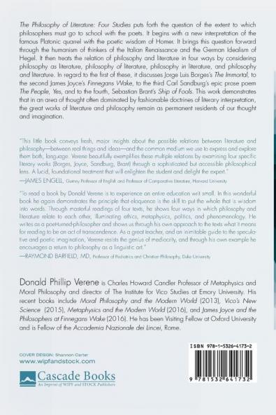 The Philosophy of Literature: Four Studies